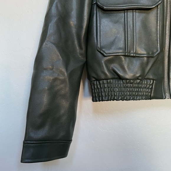 New Silence + Noise faux leather jacket size medium - Picture 3 of 10